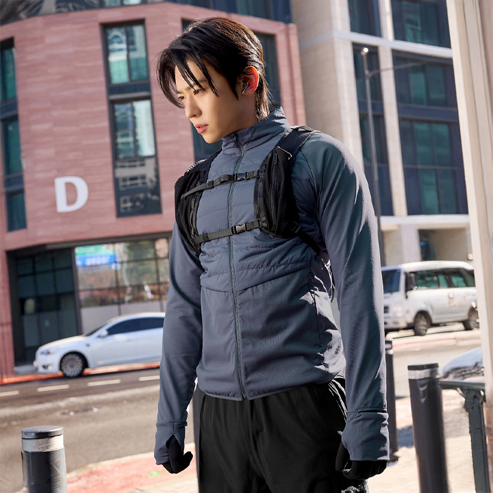 XMK4JP1004 RX Men's Hybrid Lightweight Padding Jacket top