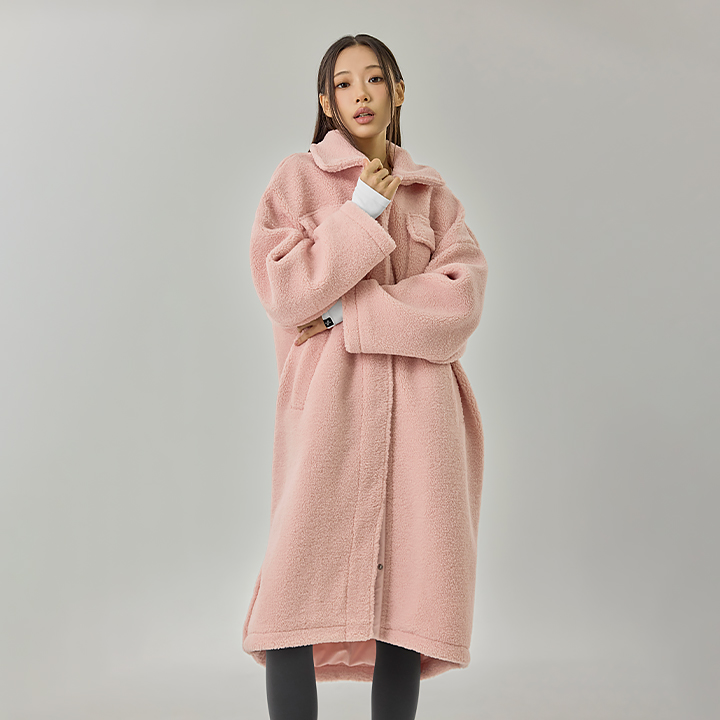 XTFJK06J3 Sherpa Cozy Long Jacket Top