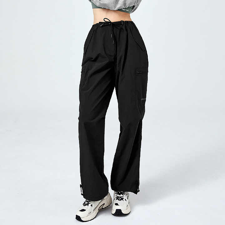 XFK1PP1102 Comfort Utility Cargo Wide Pants Black Bottom