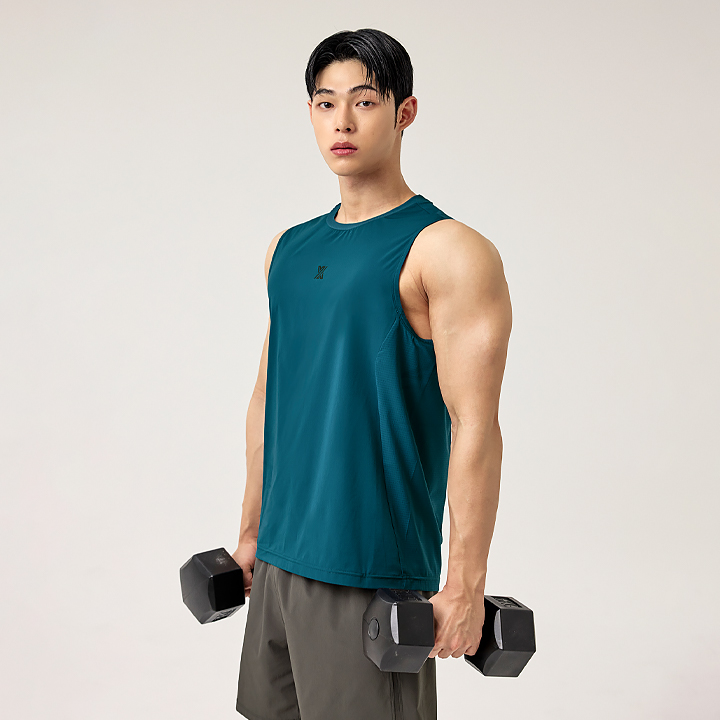 XMK2TE1004 Soft Breeze Mesh Men's Sleeveless TOP