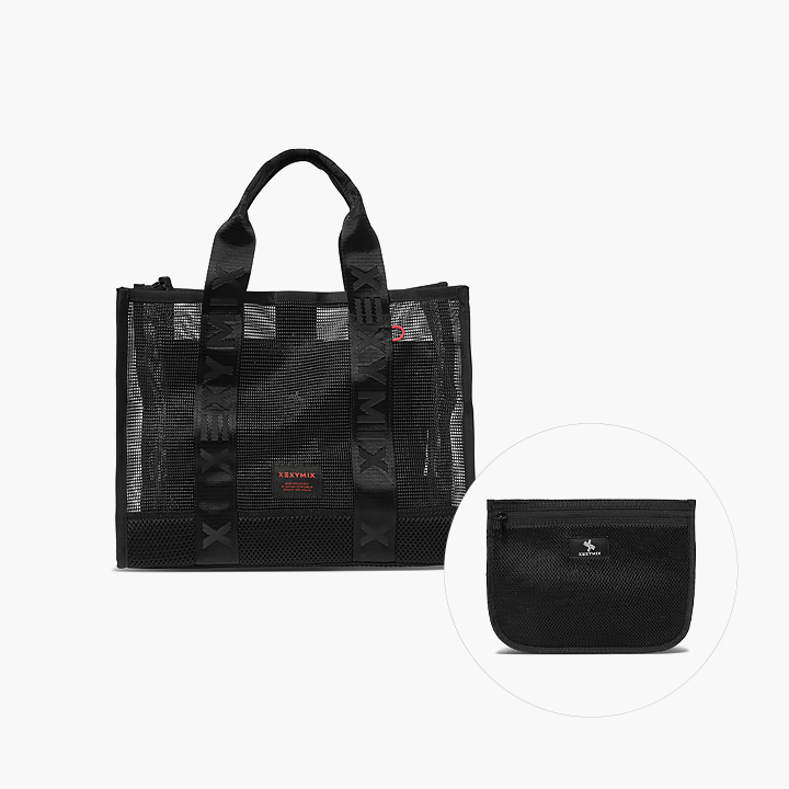 XUK2AB1605 Mesh two-way Beach Bag ETC
