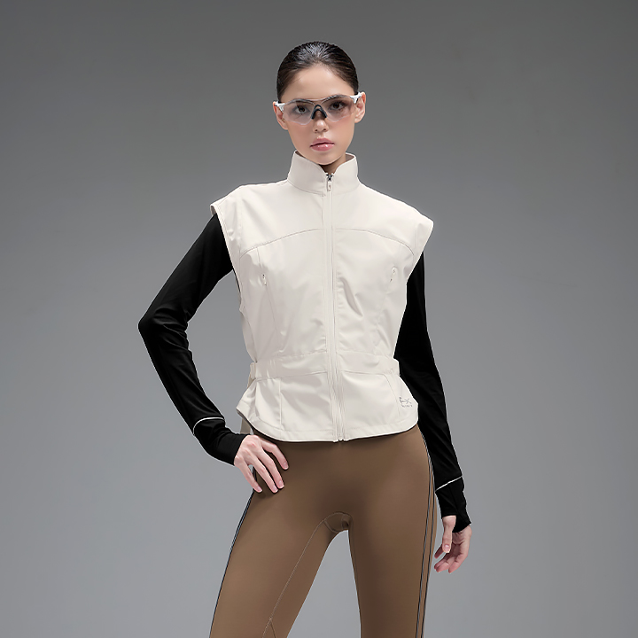 XFK3VP1001 RX Highneck Belted Vest TOP