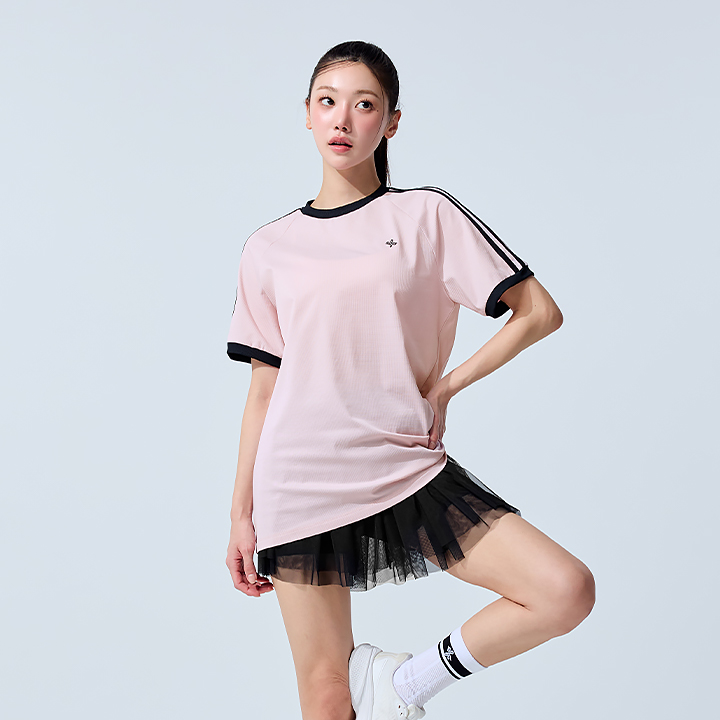 XFL1QS1103 Mesh Trackline Loose Fit Short Top