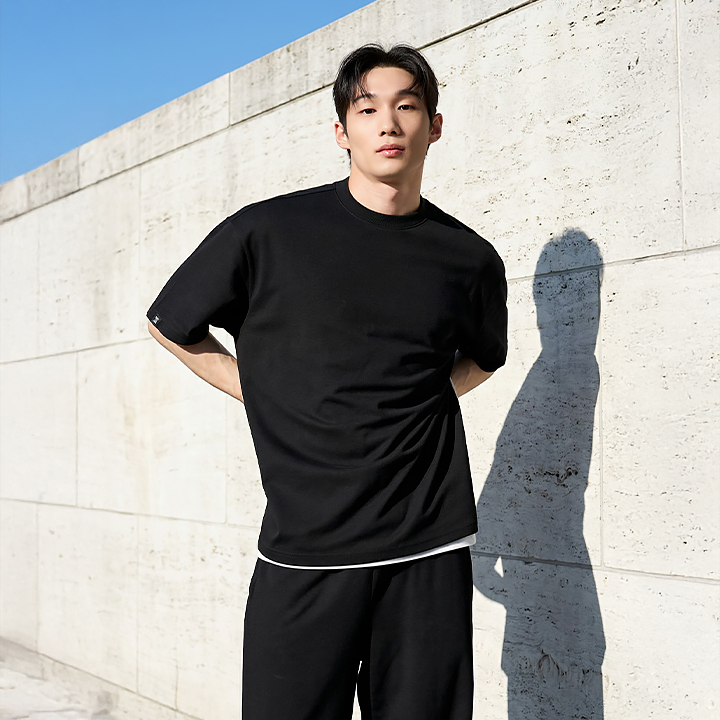 XML1TS1102 Comfort Piping Men's Overfit Short Top