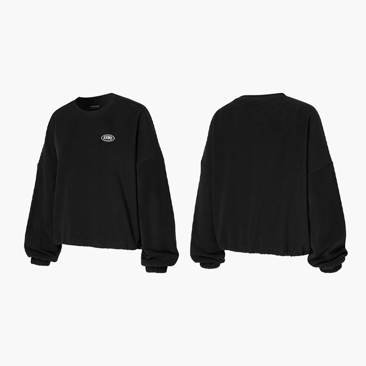 XTFLT04H4 light fleece Crop Man to man top