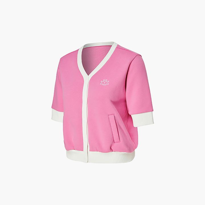 XGFCD01H3 V-neck color combination Cardigan top
