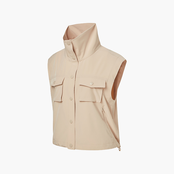 XGFVT02J1 double pocket woven vest top