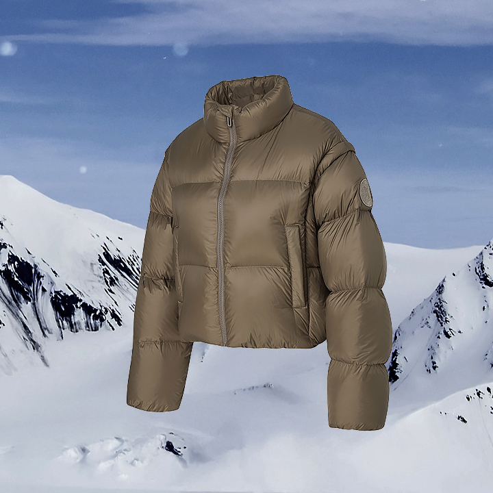 XTFDJ02J4 Noble Down Detachable Goose Short Jumper Top