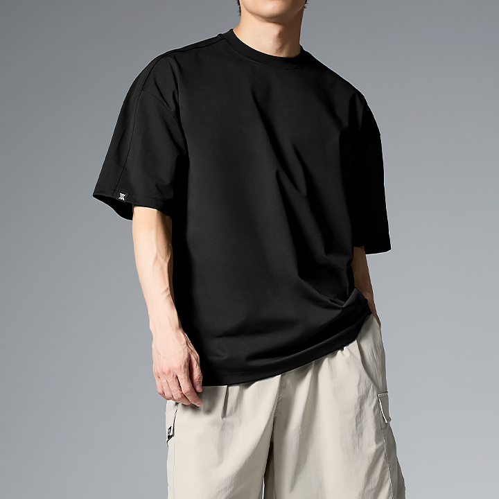 XML2TS1102 Cool Breeze Oversized Short-Sleeve TOP