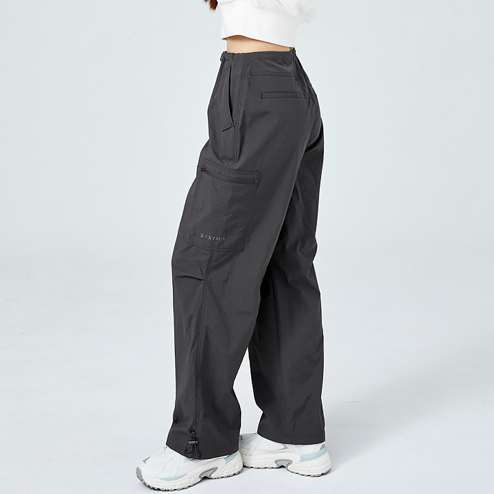 XFK1PP1102 Comfort Utility Cargo Wide Pants Onyx Gray Bottom