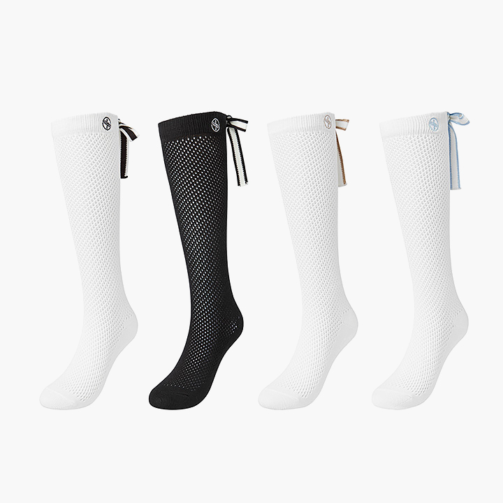 XGFNS02J0 Non-slip bowknot net Knee Socks Etc