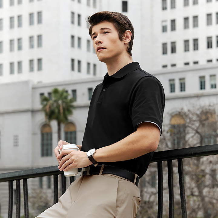 XMK2QS1101 Dry fit Pique Mens Polo Short Sleeve Top