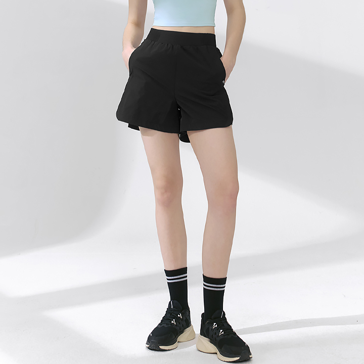 XFK2PS1107 All Day Comfort Banding Shorts Black BOTTOM