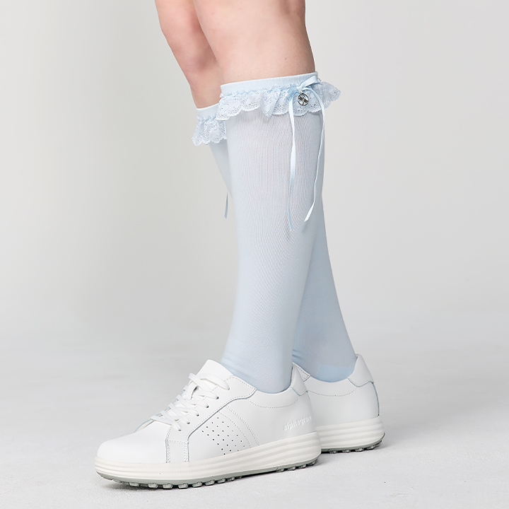 XFL5AL1709 Non Slip lace knee socks ETC 