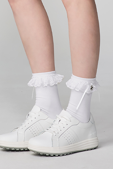 XFL5AM1710 Non-slip lace crew socks ETC