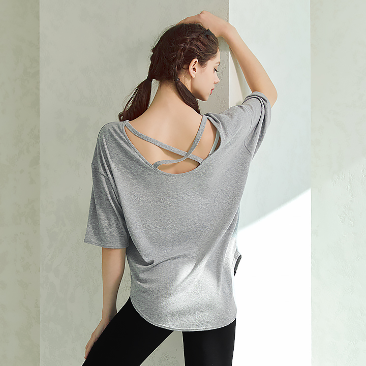 XA5367G Melange Gray top