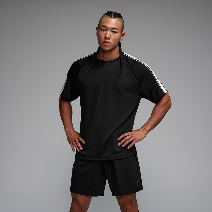 XML2TS1006 Cool Mesh Men's Color Combination Short Top