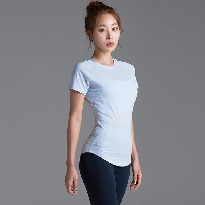 XT4108E Ice Feather Baby Blue Top