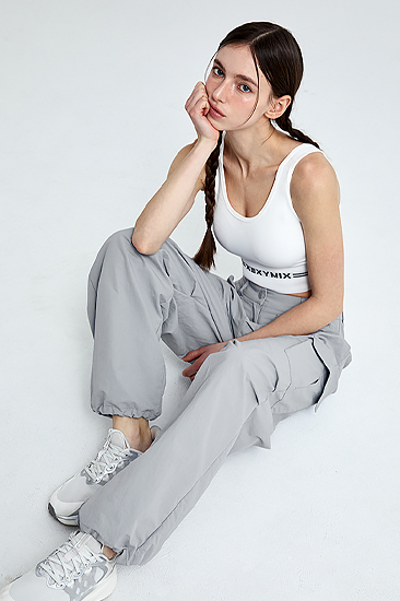 XFK1PP1103 Wide Pants Air Gray BOTTOM