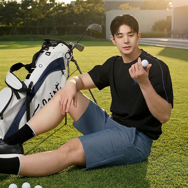 XML2DS1201 Magic Banding Denim-like Men's Shorts bottom