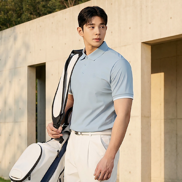 XML2QS1202 line key point Men's Polo Short top