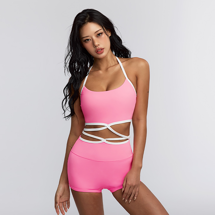 XFL2WB1405 Cross Strap Halter Neck Top