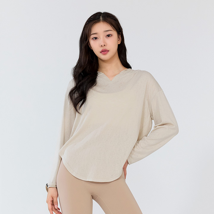 XTFHD04H3 Beige Airy Top
