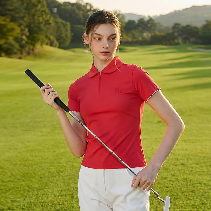 XFK2QS1206 Round Kara Ruffle Short Top