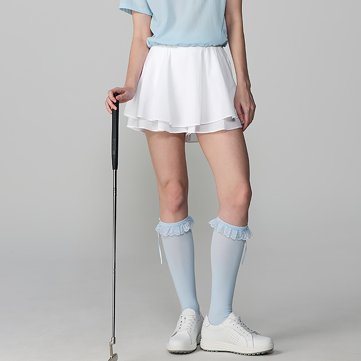 XFL2PS1203 Magic Hole Flared Culotte Skirt bottom