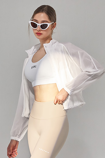 XA5469H Mesh Windbreaker Ivory Top