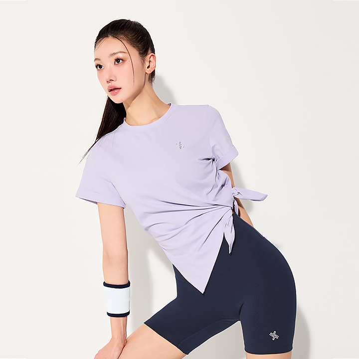XFL2TS1109 EcoDex Side-Slit Short-Sleeve Top