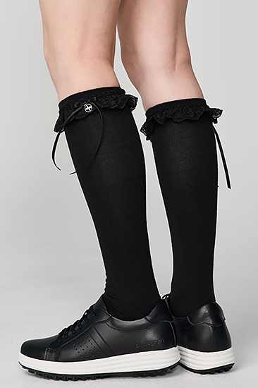 XFL5AL1709 Non Slip lace knee socks ETC 