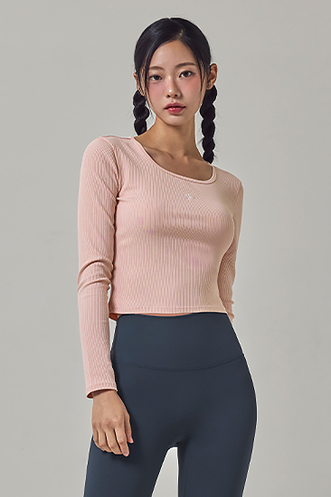XFK3TL1118 Soft Lip Crop Long TOP