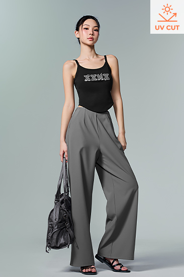 XFL1PP1110 Modern Stretch Wide Slacks bottom