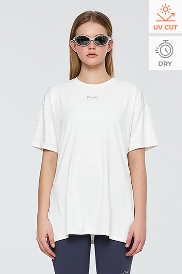XFL2TS1002 RX Grid Mesh Short Sleeve Top