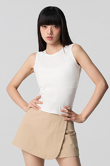 XFL2TE1115 Soft Rib Sleeveless Top