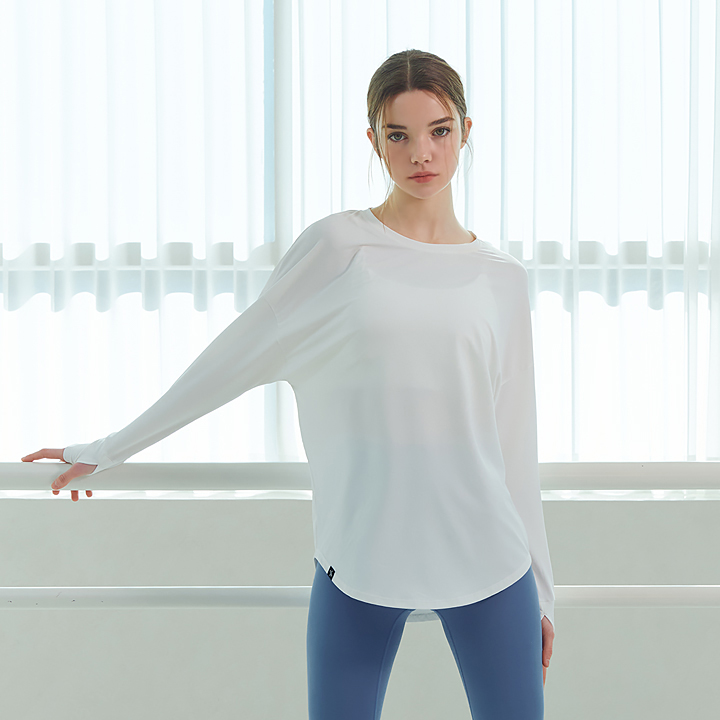 XA5368G Ice Feather Loose Fit Long TOP