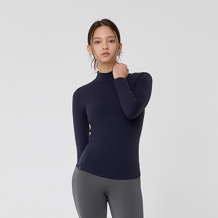 XT4372G Mock Neck Slim Fit Long TOP 