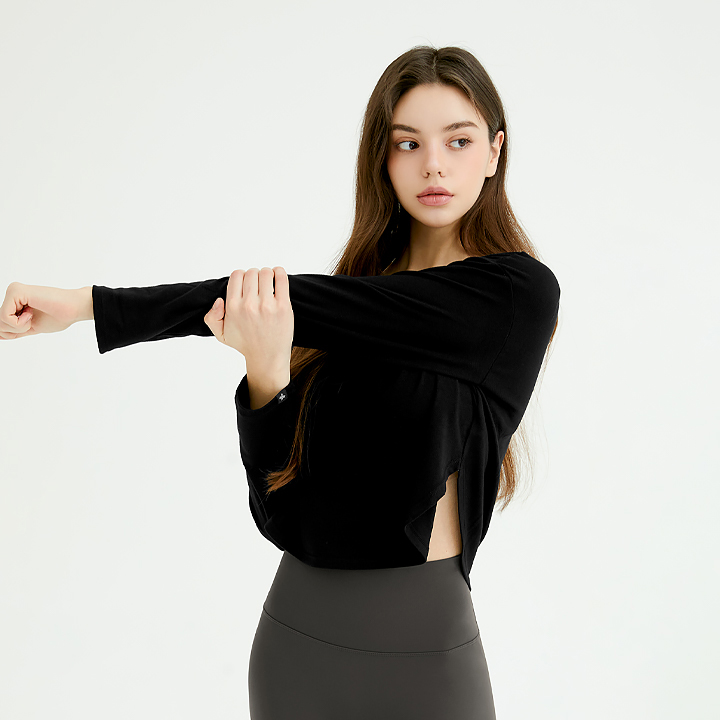 XA5445G Yeezy Round Crop Long TOP