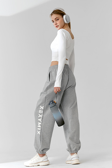 XFK1PT1101 Lettering Big Logo Loose Fit Jogger Pants BOTTOM