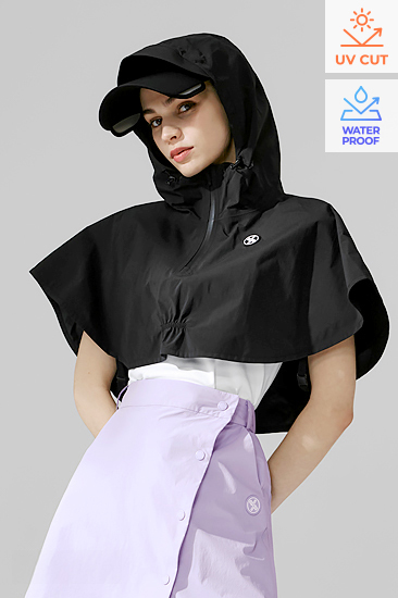 XFK1JS1205 Weatherproof Packable Short Cape TOP