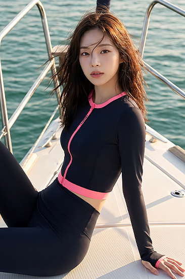 XSFRZ20J2 Summer Breeze Colorblock Crop Zip-Up Jacket Top