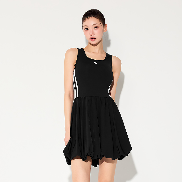 XFL2OP1102 Balloon Sleeveless shirts One Piece top