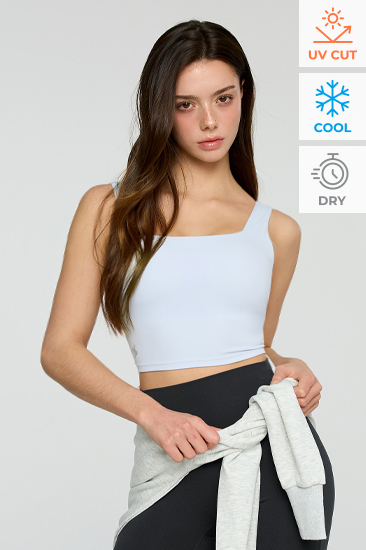 XFL2BR1503 Black Label Signature PowerRise Back Twist Crop Top