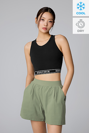 XWFBR10H2 Black Label Signature 360N logo Banding Top