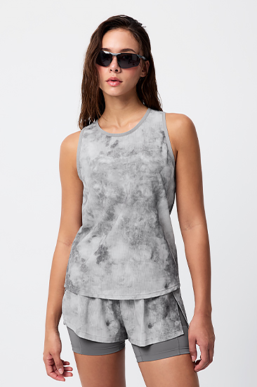 XFL3TE1001 RX Air Run Tie-Dye Sleeveless TOP