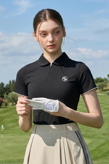 XFK2QS1206 Round Kara Ruffle Short Top