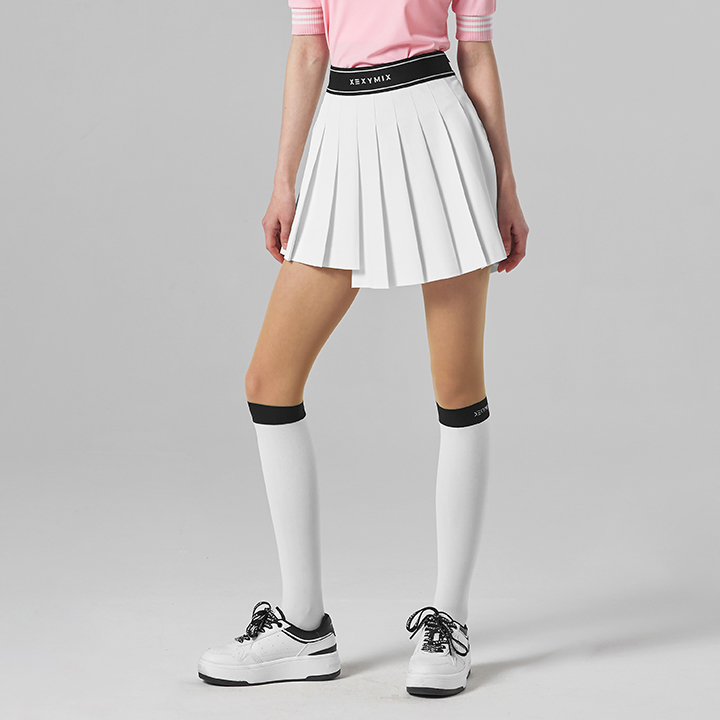 XGFSK02H2 unbalance Pleats Kyurot Skirt 2.0 Bottom