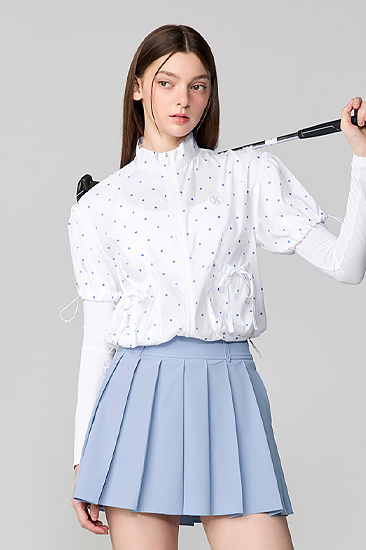 XFL2JS1201 Airy Dot Short Sleeve Jumper TOP
