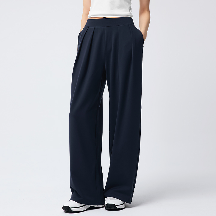 XFL3LL1503 Comfort Fine Double-Pleat Wide Pants Bottom